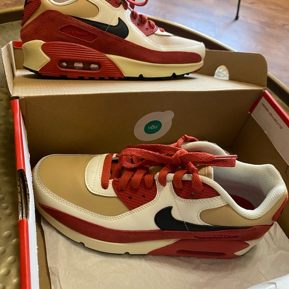 Nike Air Max 90 LTR "Sesame/Red Clay/Sail", men’s size 5.5, women’s size 7.5. - Picture 6 of 8